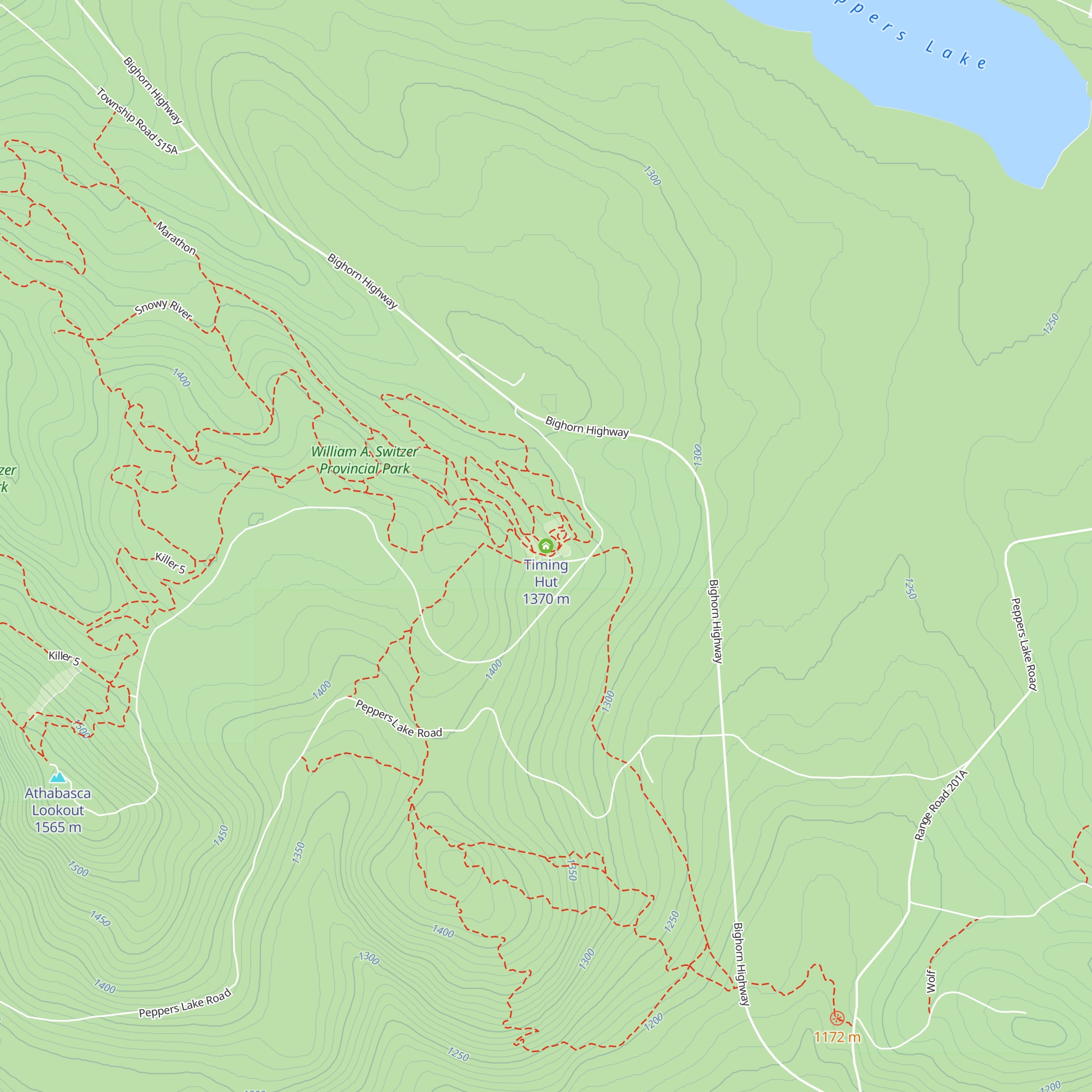 Timing Hut map