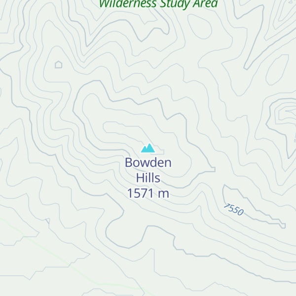 Map of Bowden Hills