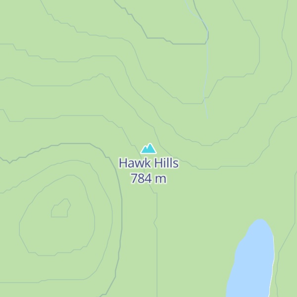 Map of Hawk Hills