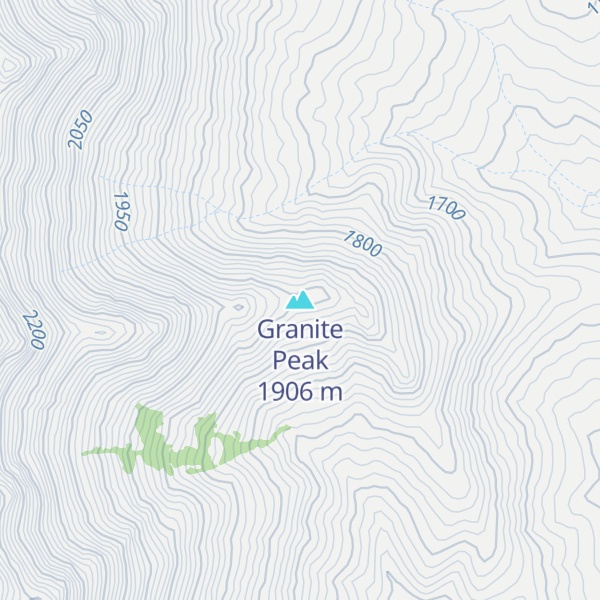 Map of Granite Peak