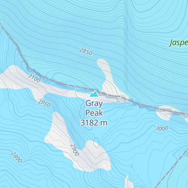 Map of Gray Peak
