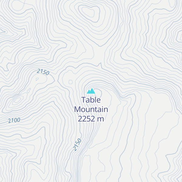 Map of Table Mountain