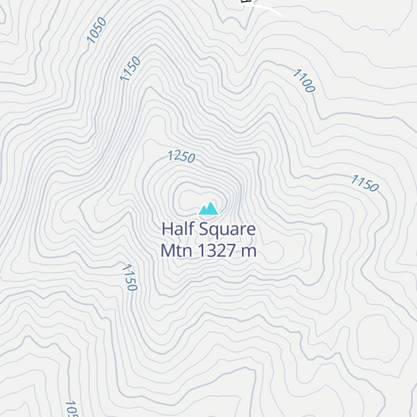 Map of Half Square Mtn