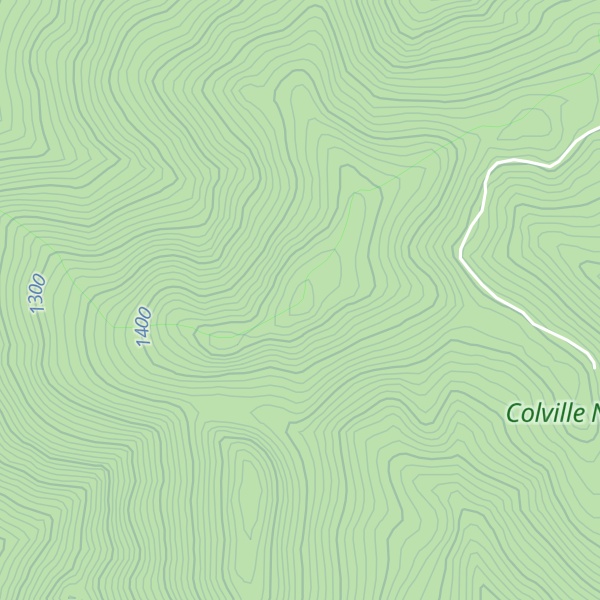 Map of Addy Mountain