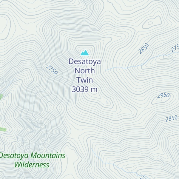 Map of Desatoya Peak