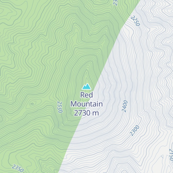 Map of Red Mountain
