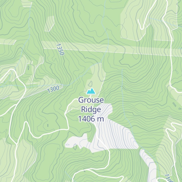 Map of Grouse Ridge
