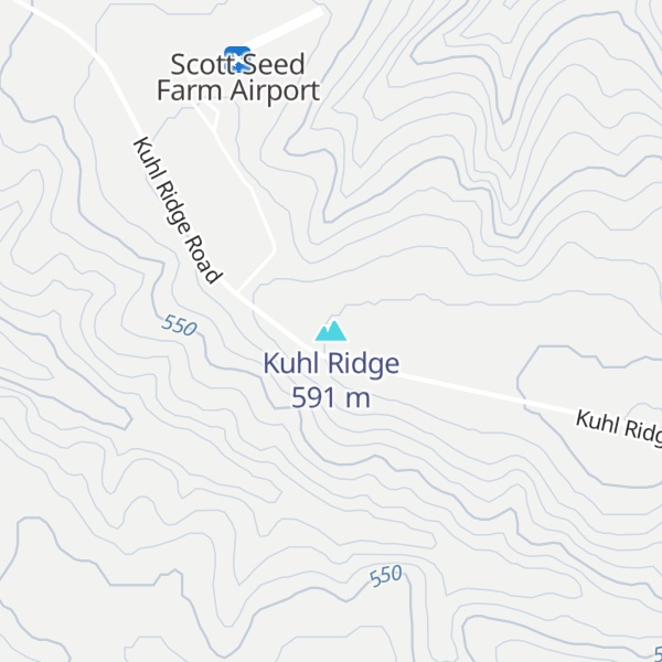 Map of Kuhl Ridge