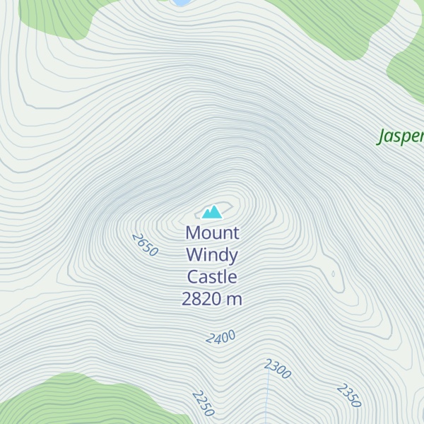 Map of Mount Windy Castle