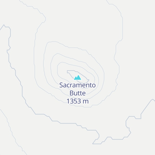 Map of Sacramento Butte