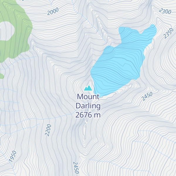 Map of Mount Darling