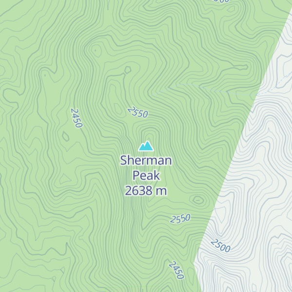 Map of Sherman Peak