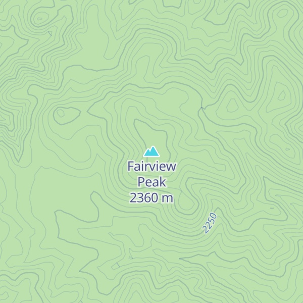 Map of Fairview Peak
