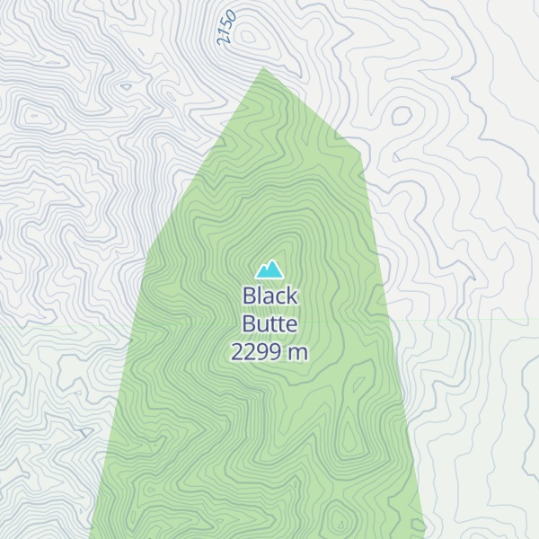 Map of Black Butte