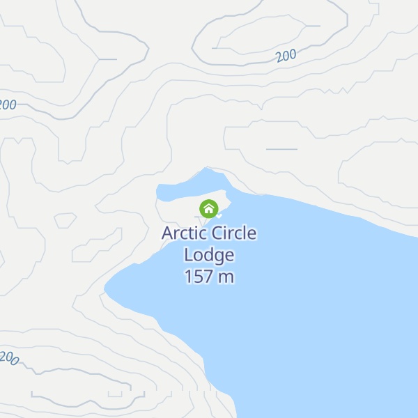 Map of Arctic Circle Lodge