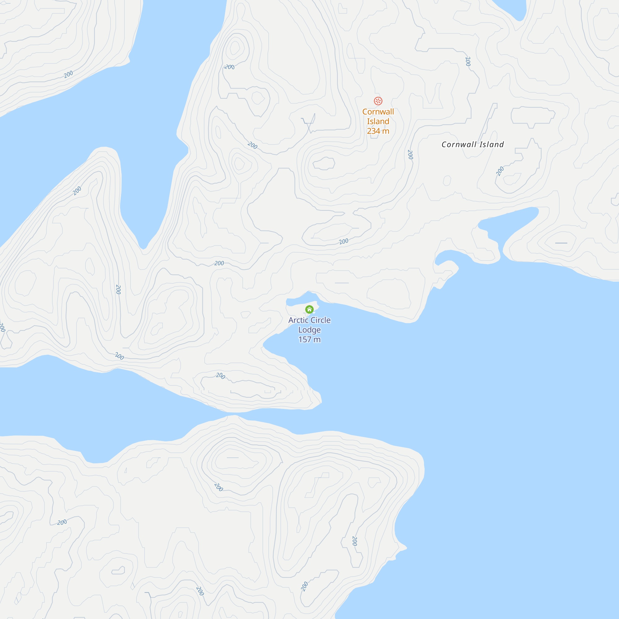 Arctic Circle Lodge map