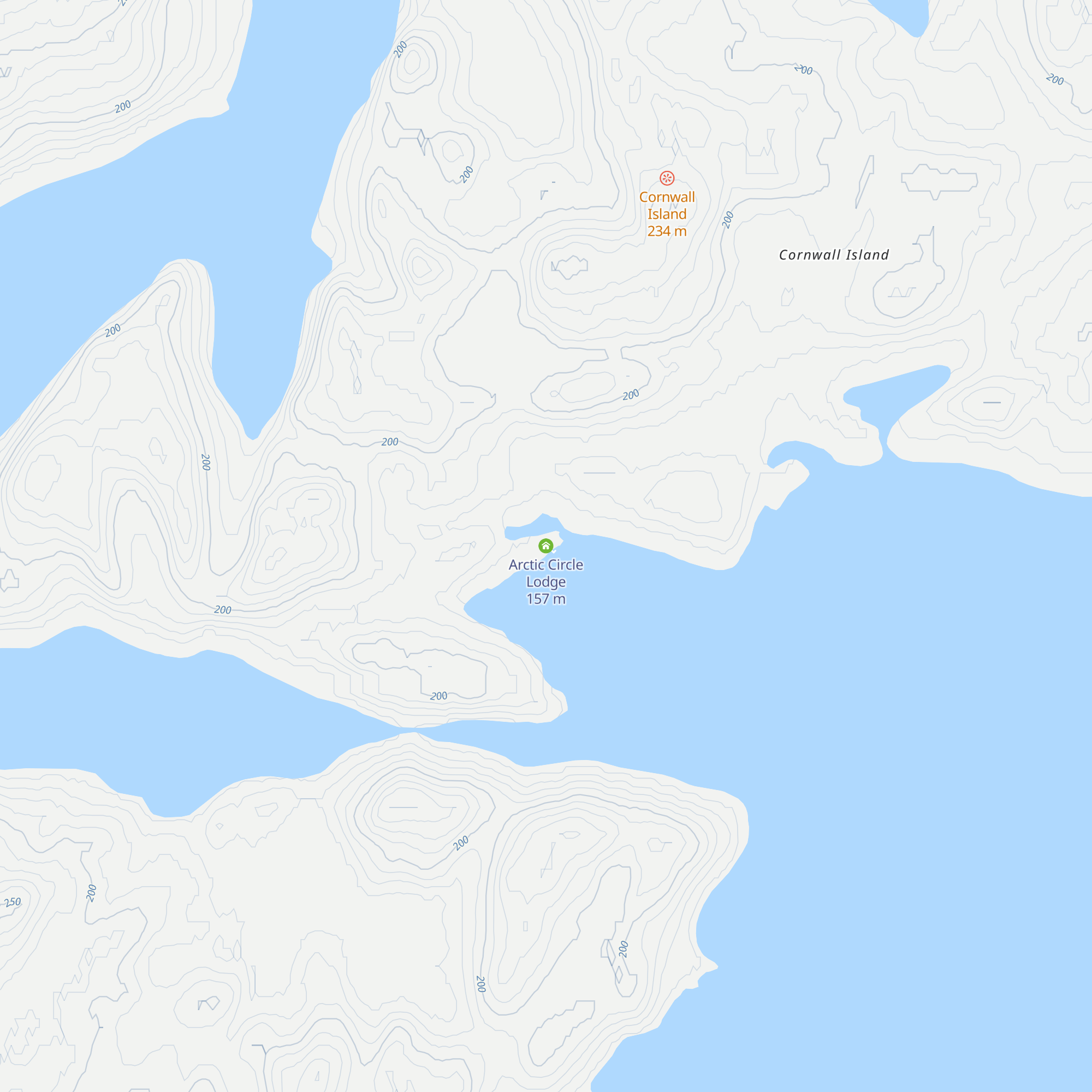 Arctic Circle Lodge map