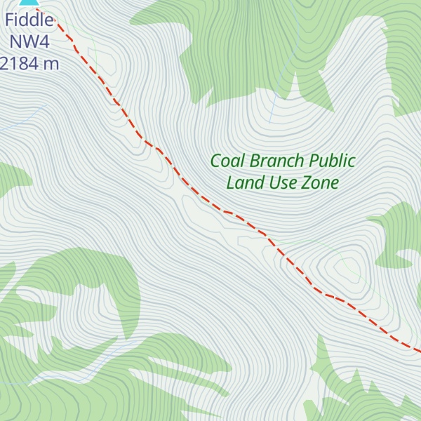 Map of Fiddle Range