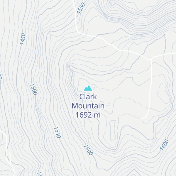 Map of Clark Mountain