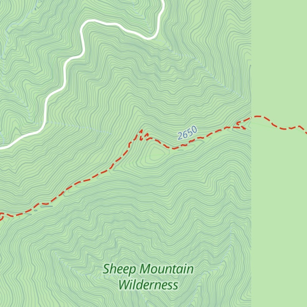 Map of Mount Burnham