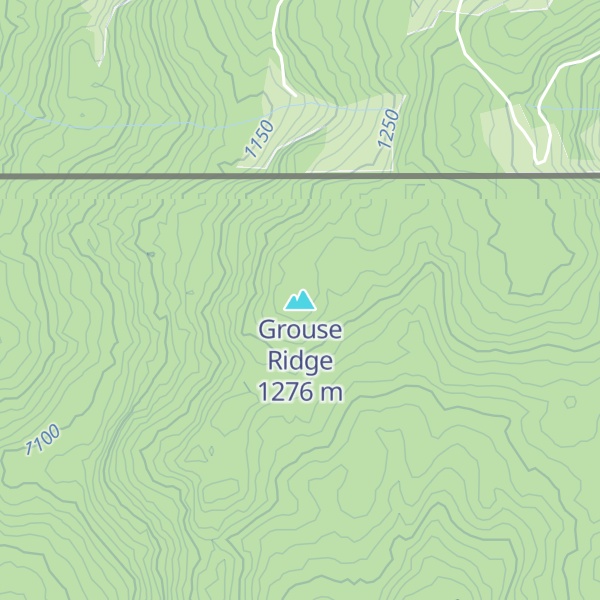 Map of Grouse Ridge