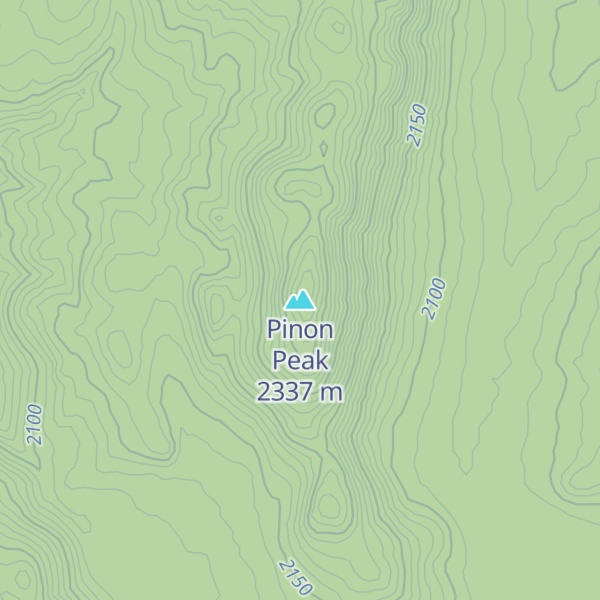 Map of Pinon Peak