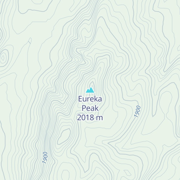 Map of Eureka Peak