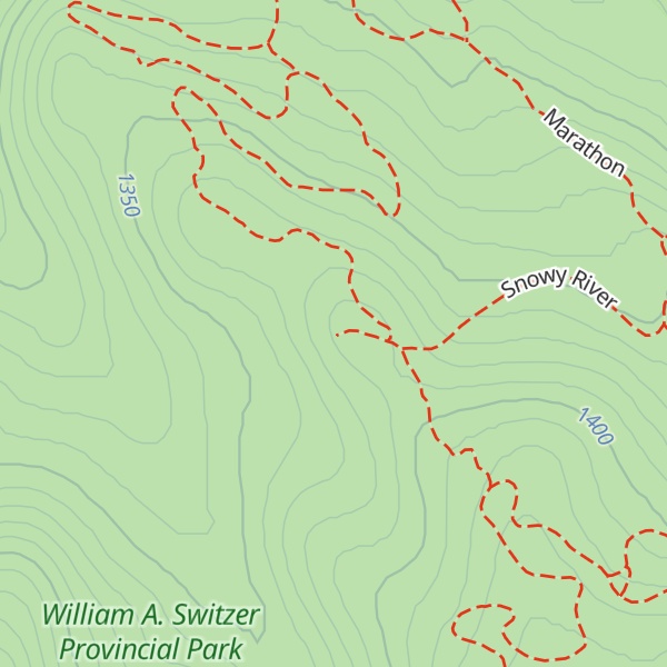 Map of Lookout Cabin