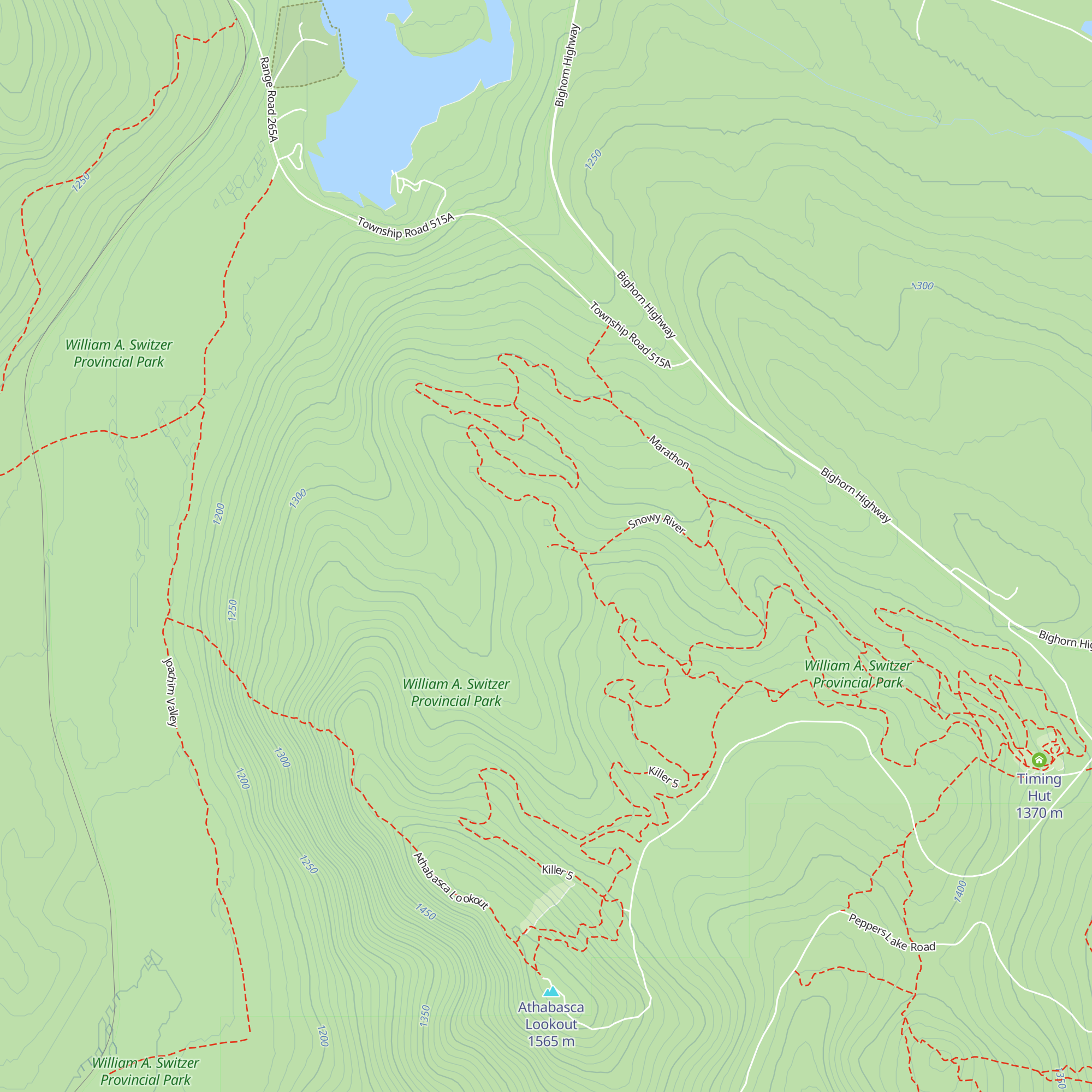 Lookout Cabin map