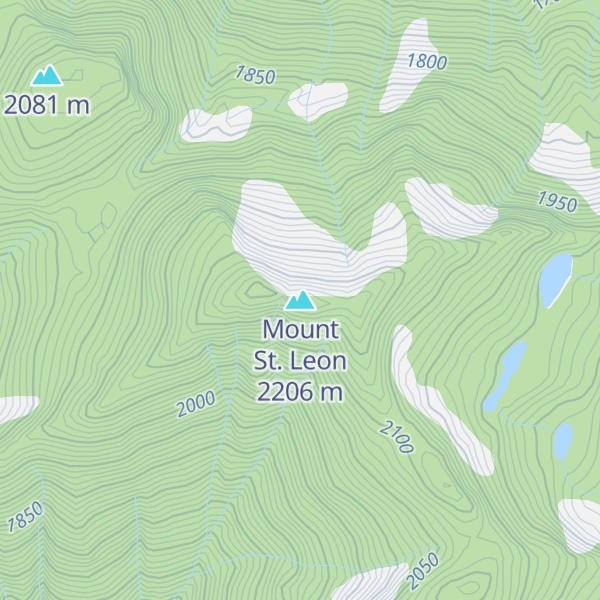 Map of Mount St. Leon