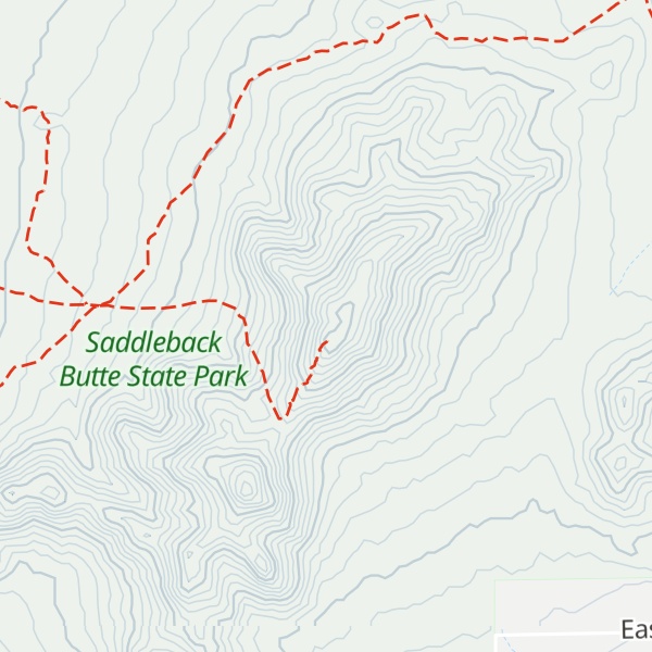 Map of Saddleback Butte