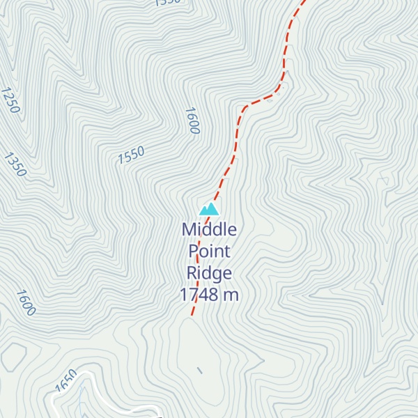 Map of Middle Point Ridge