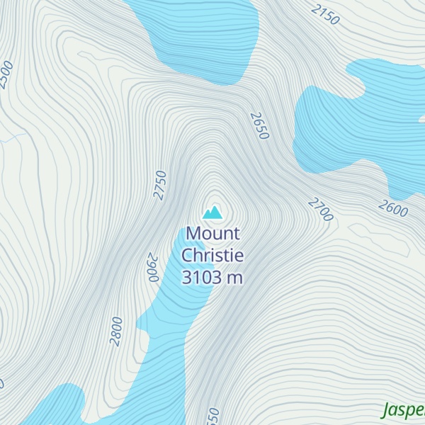 Map of Mount Christie