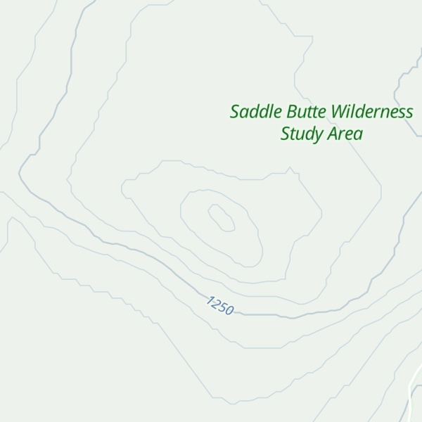 Map of Wrangle Butte