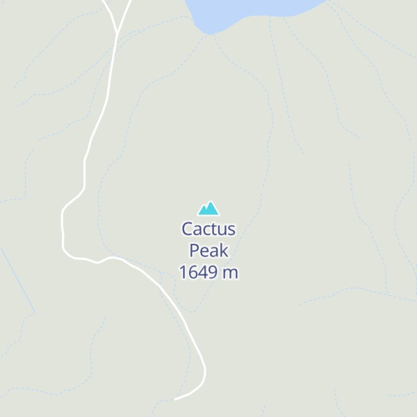Map of Cactus Peak