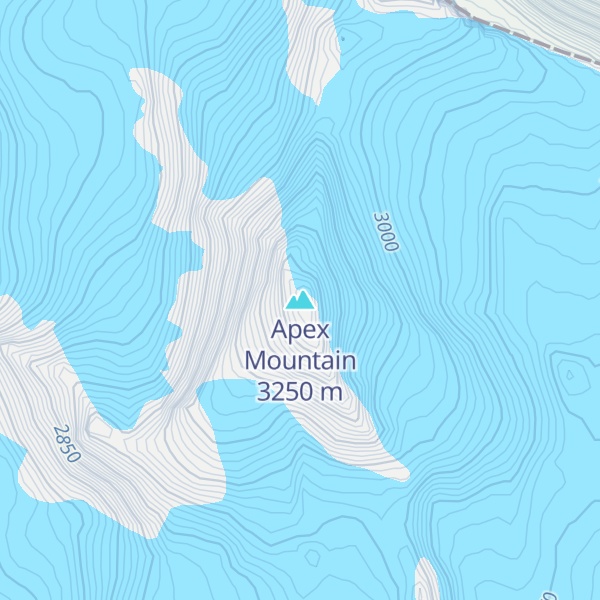 Map of Apex Mountain