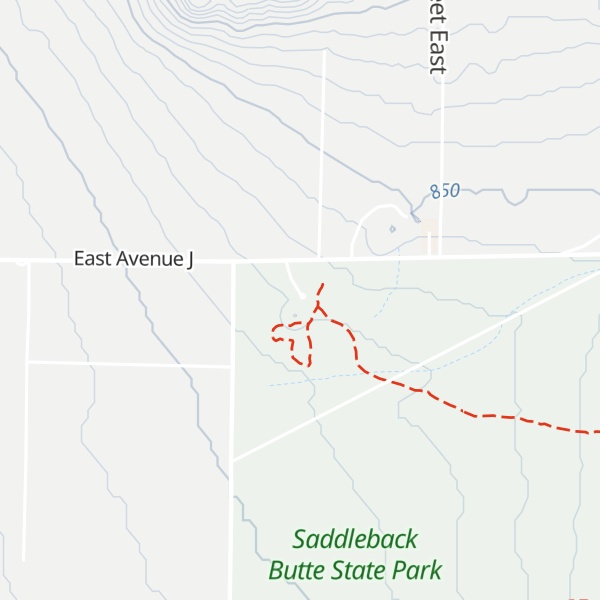Map of Saddleback Butte Visitor Center