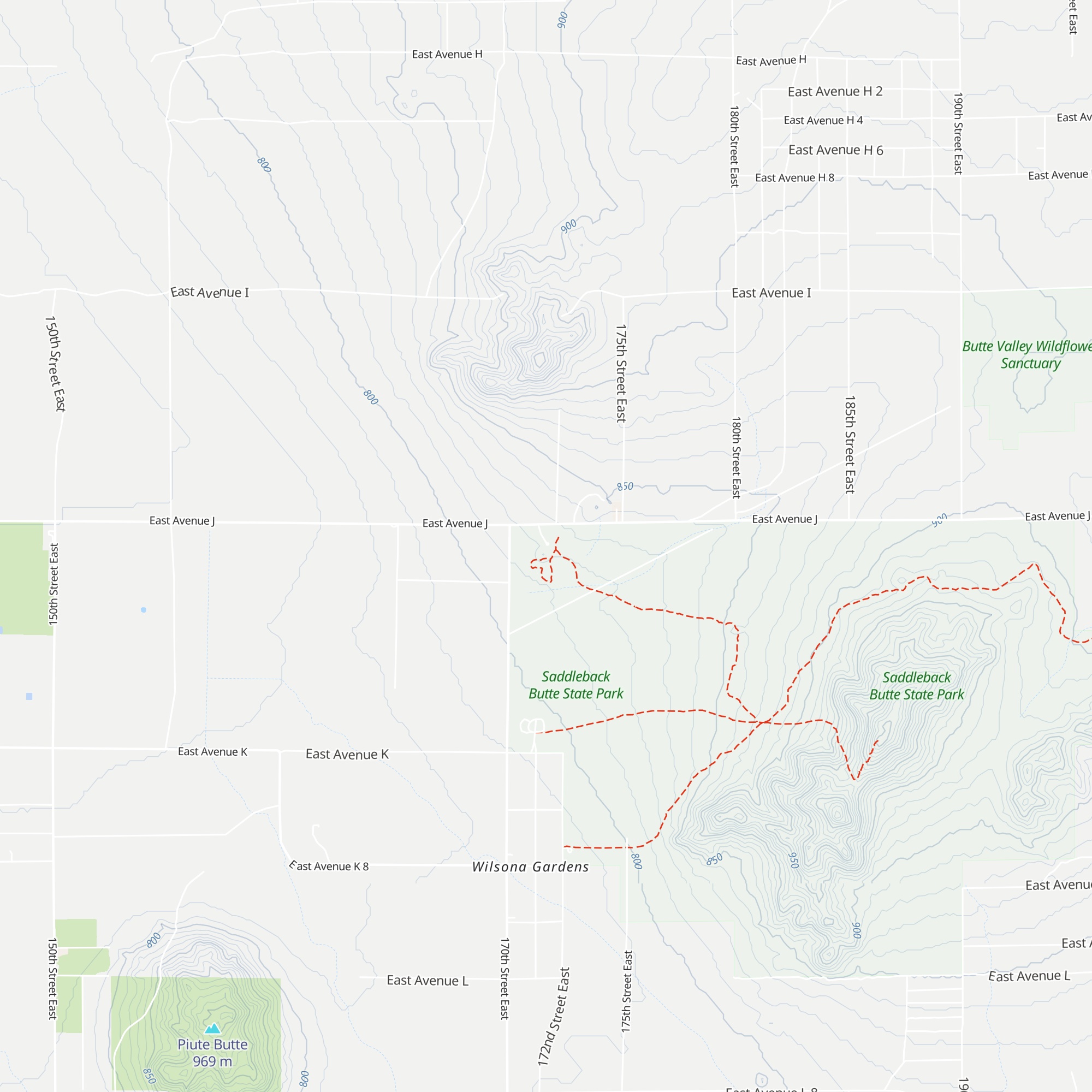 Saddleback Butte Visitor Center map