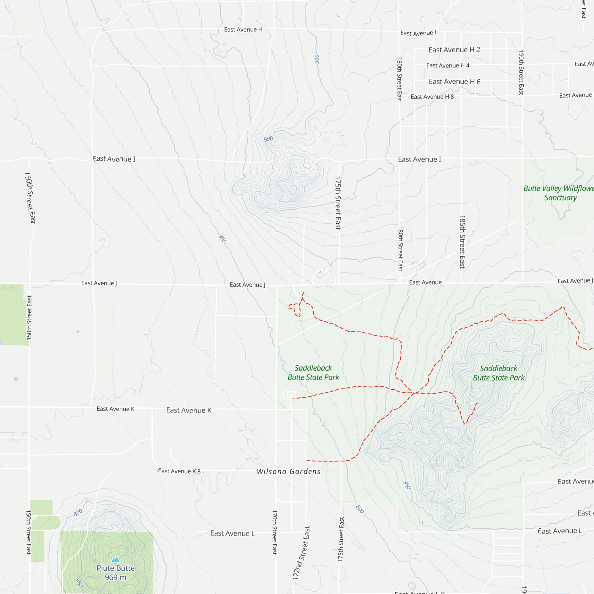 Saddleback Butte Visitor Center map