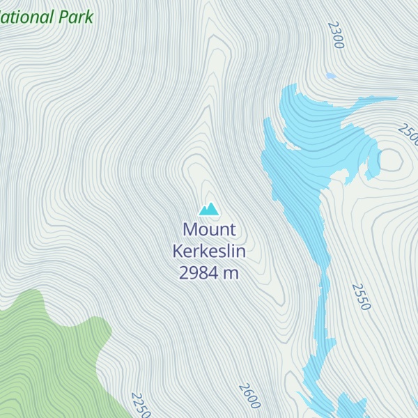 Map of Mount Kerkeslin