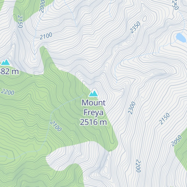 Map of Mount Freya
