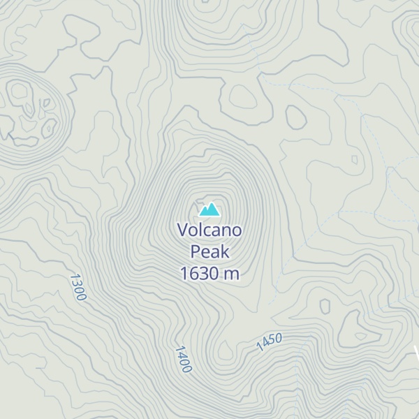 Map of Volcano Peak