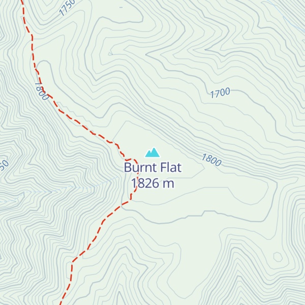 Map of Burnt Flat