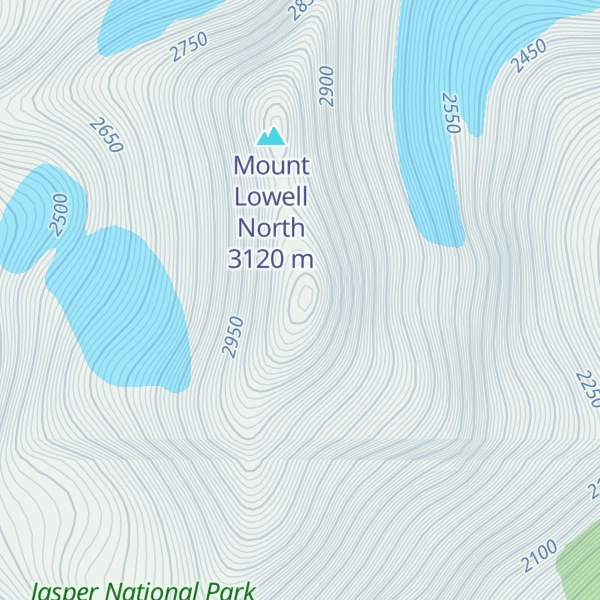 Map of Mount Lowell