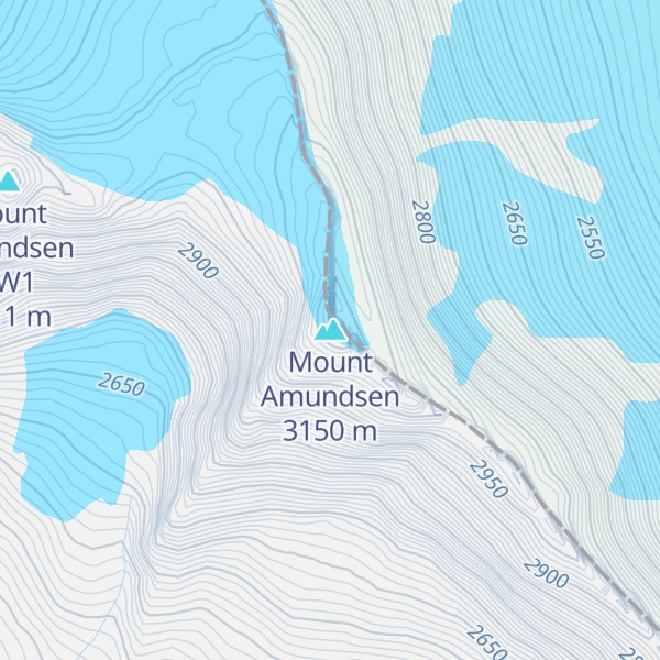 Map of Mount Amundsen