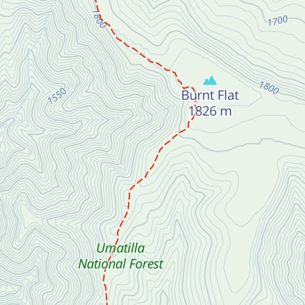 Map of Sawtooth Ridge