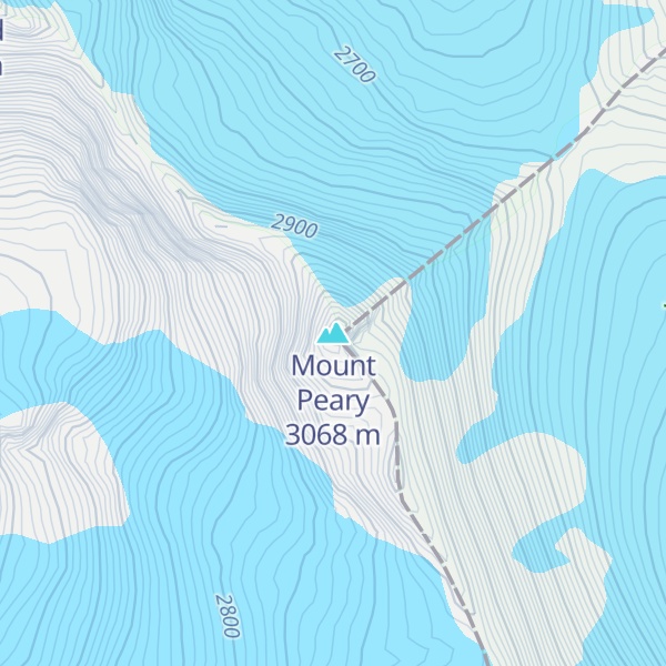 Map of Mount Peary