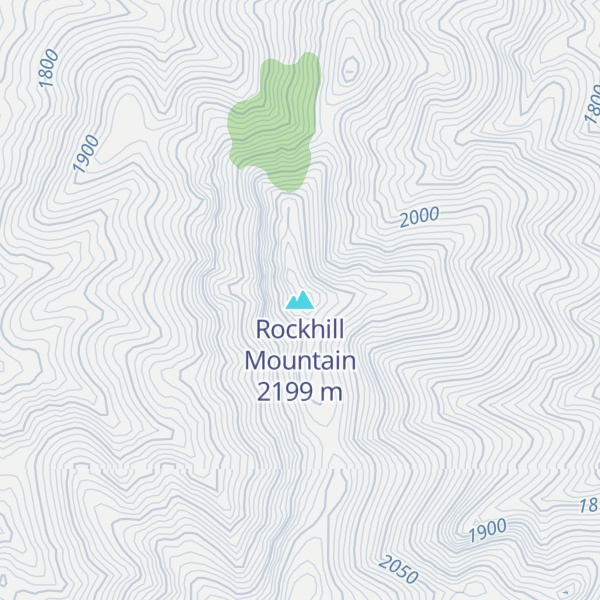 Map of Rockhill Mountain