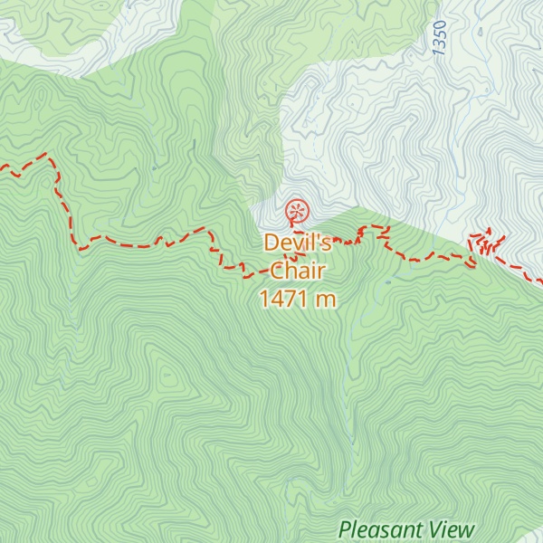 Map of Devils Chair