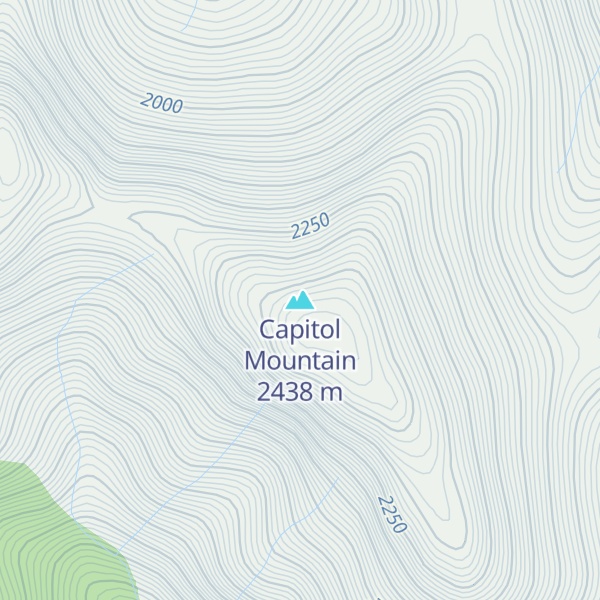 Map of Capitol Mountain